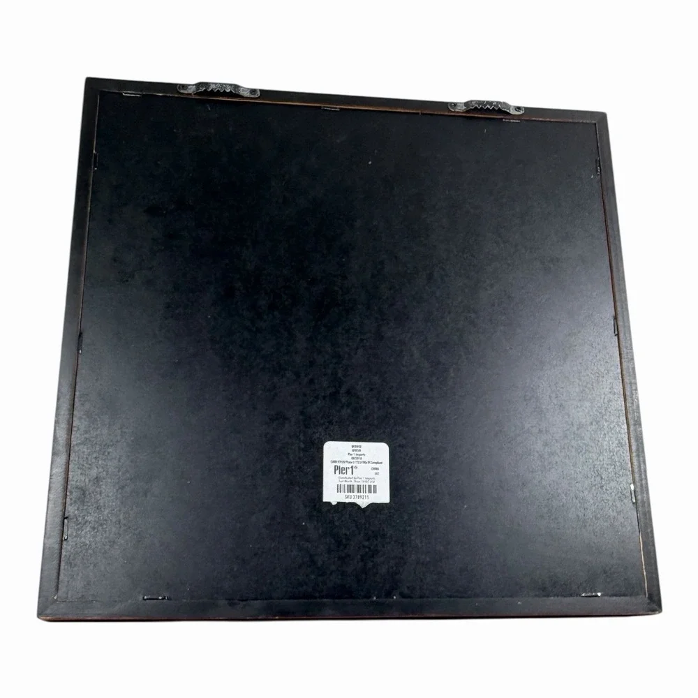 Pier 1 One Imports Mirror Square Brown Wood 14